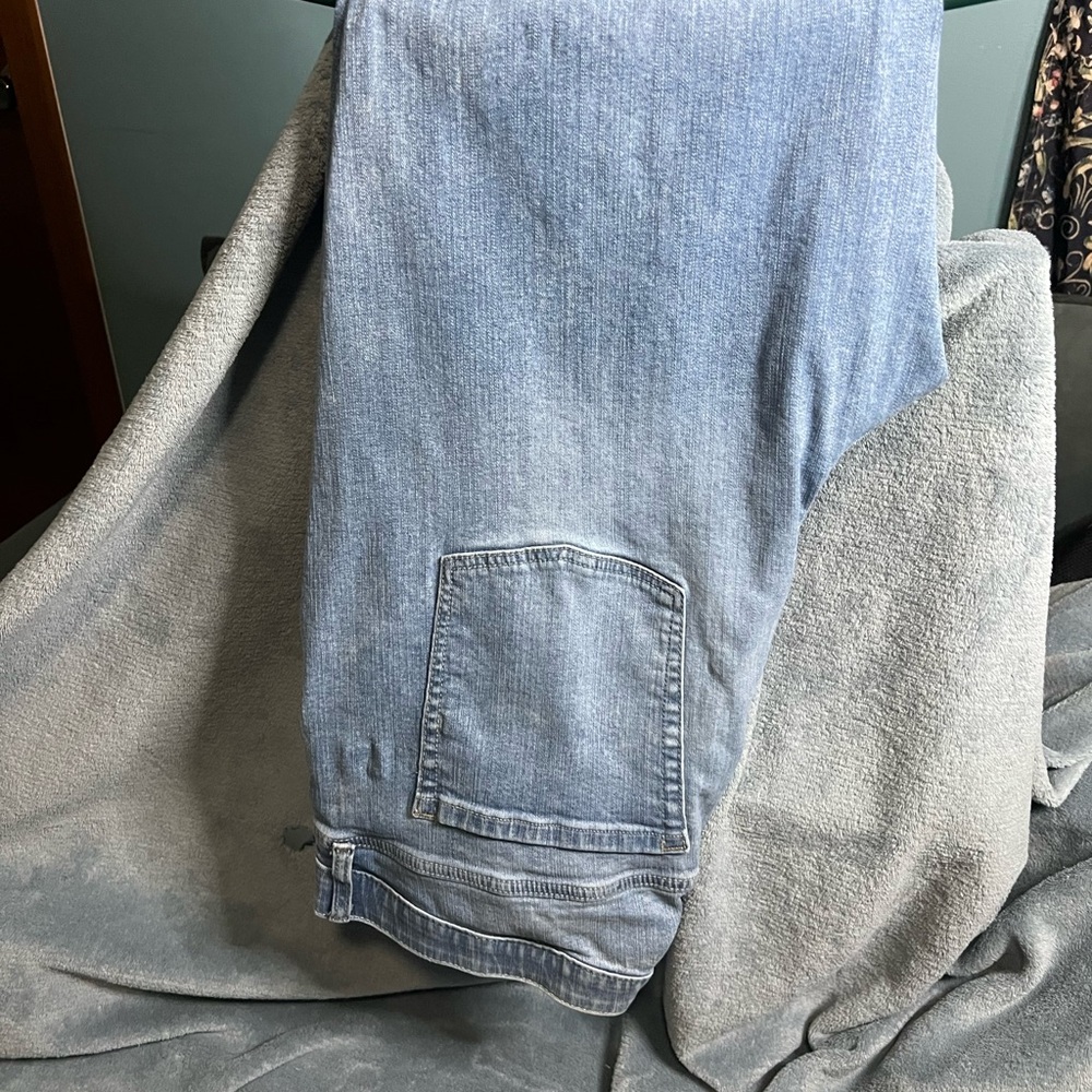 Torrid Light Blue Button Fly Skinny Jeans